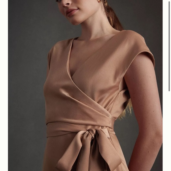 BHLDN | Louisa Satin Charmeuse | Midi Dress | size S - Picture 2 of 11